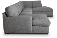 Veronica Dark Gray Down Large Right Bumper Sectional