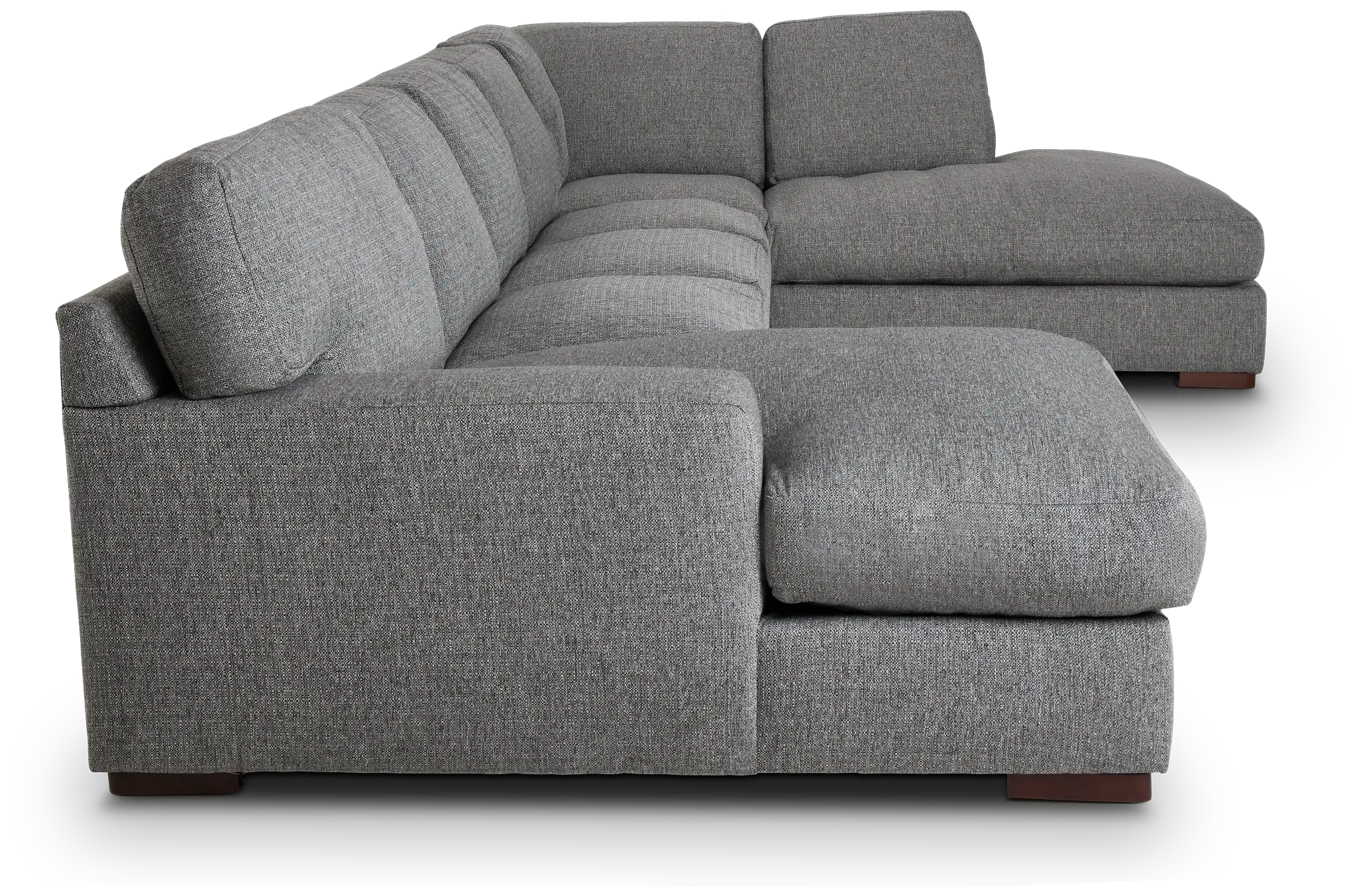 Veronica Dark Gray Down Large Right Bumper Sectional Veronica Dark Gray Down Large Right Bumper Sectional