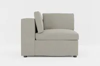 Destin Elite Gray Fabric Corner Chair