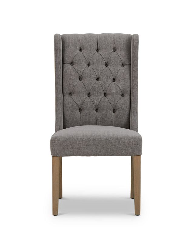 Ravi Gray Upholstered Side Chair (2)