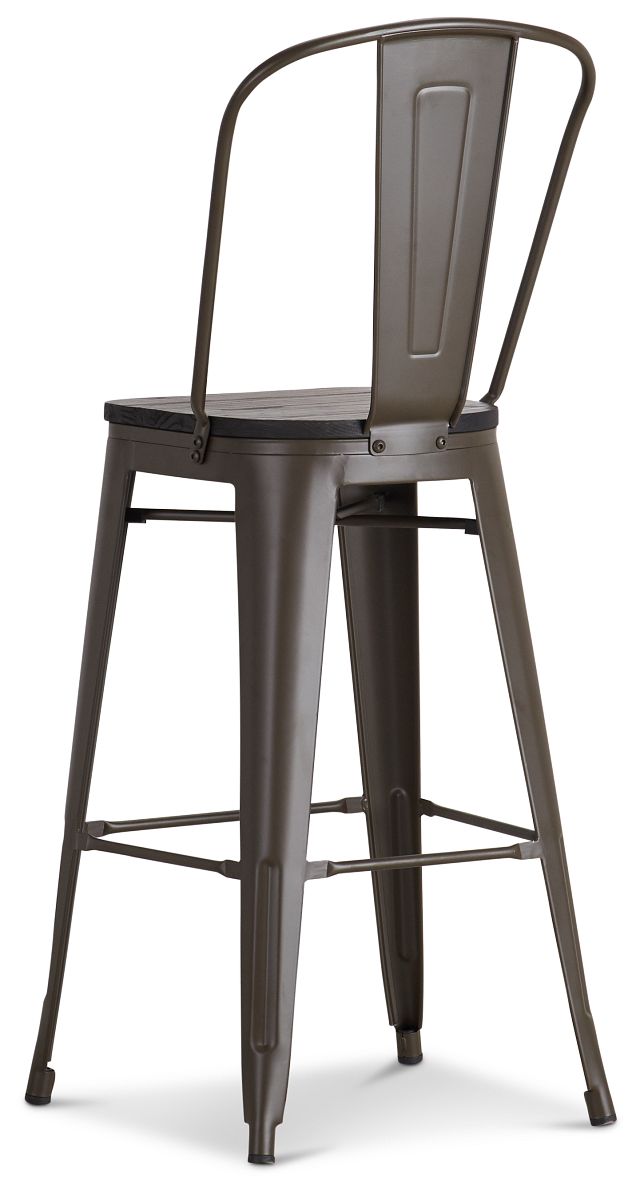 Harlow Dark Tone 30" Wood Barstool