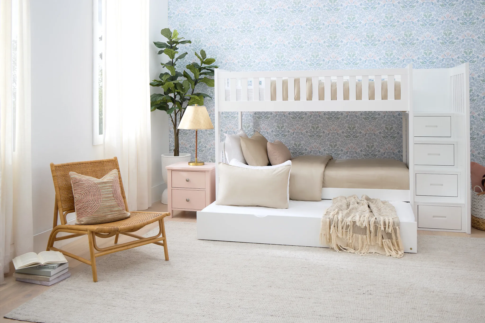 Charleston White Step Storage Bunk Bed