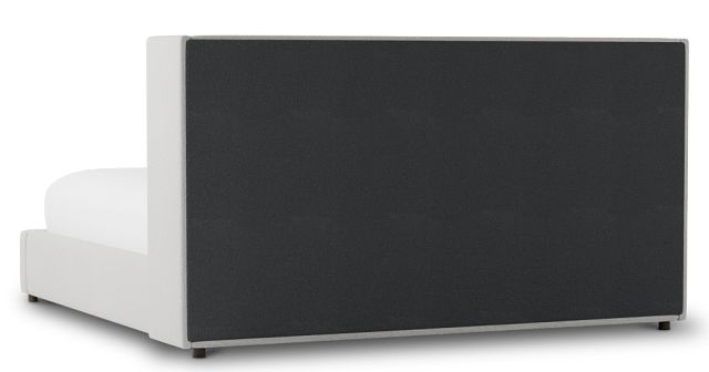 Captiva Delray Pewter 48" Upholstered Shelter Bed