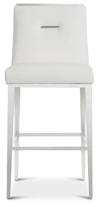 Alameda White 30" Upholstered Barstool