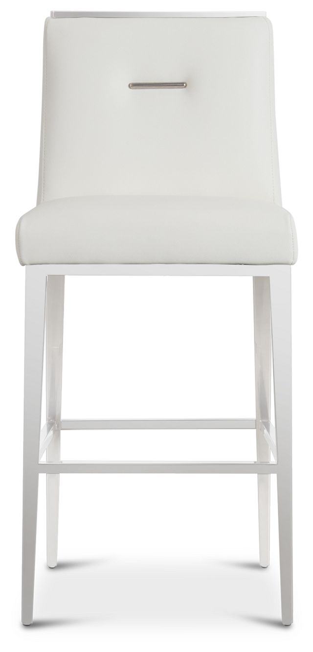 Alameda White 30" Upholstered Barstool