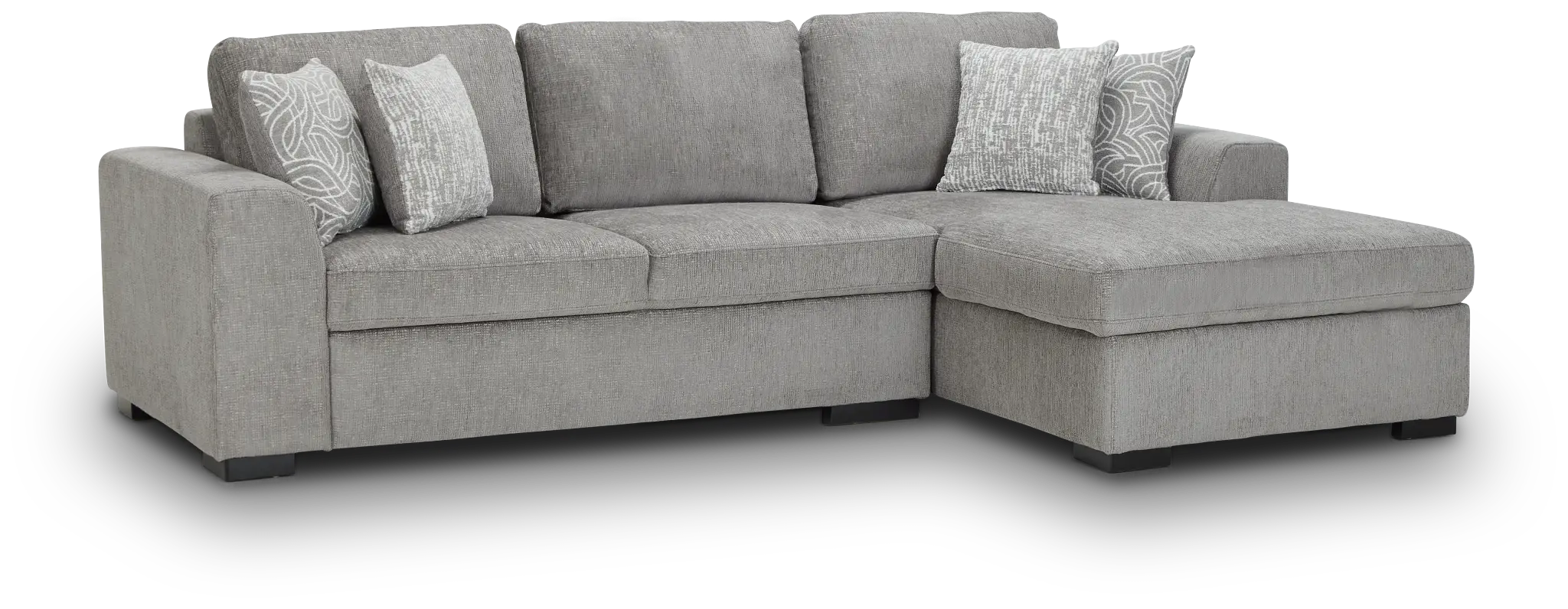 Blakely Gray Fabric Right Chaise Storage Sectional Blakely Gray Fabric Right Chaise Storage Sectional