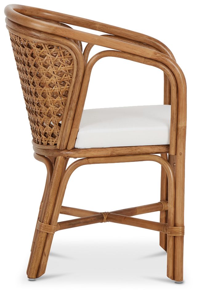 Maui Light Tone Woven Upholstered Arm Chair