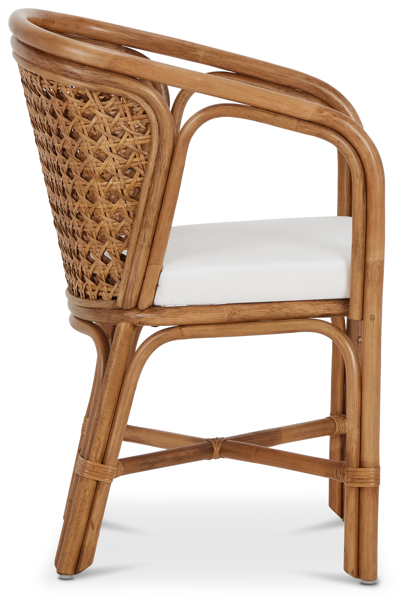 Maui Light Tone Woven Upholstered Arm Chair