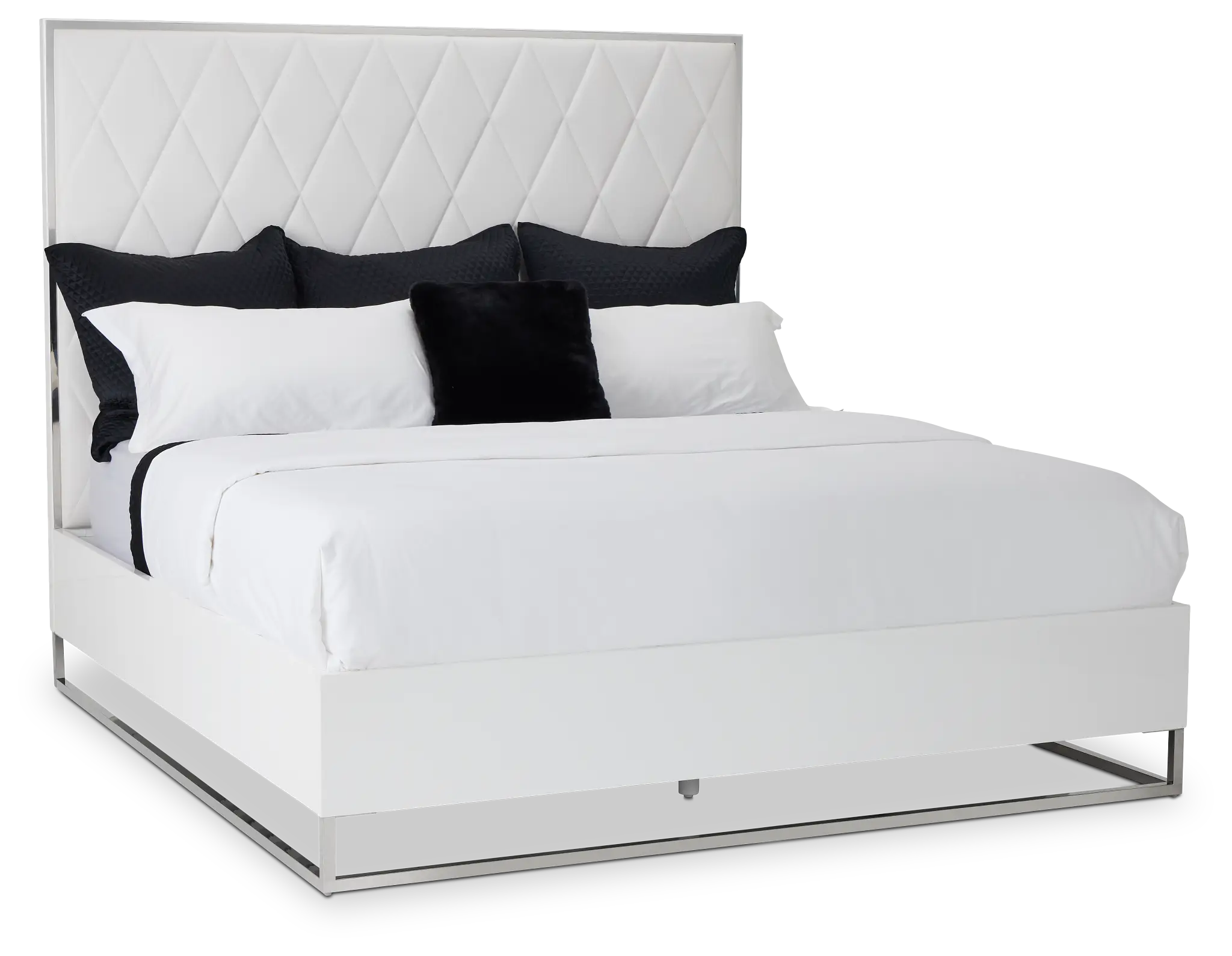 Miami White Uph Platform Bed Miami White Uph Platform Bed
