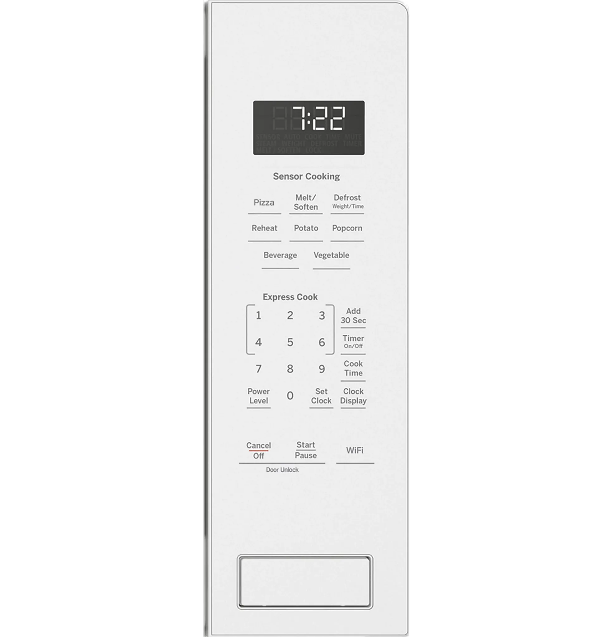 Ge Profile 22 Series White Built-in Microwave