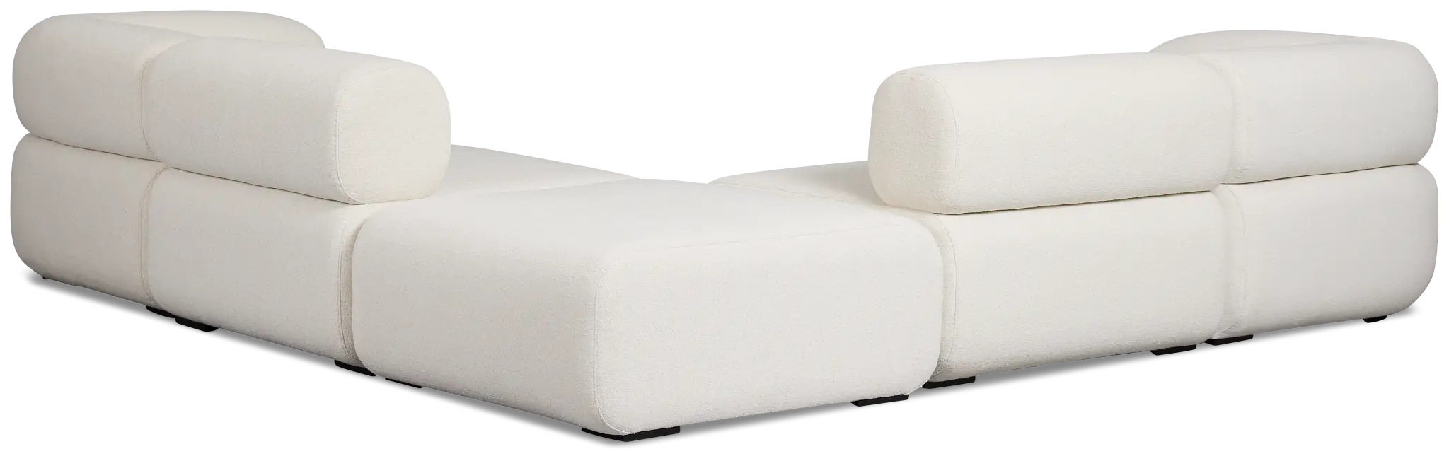 Celeste Light Beige Fabric 5-piece Modular Sectional With Corner Ottoman Celeste Light Beige Fabric 5-piece Modular Sectional With Corner Ottoman