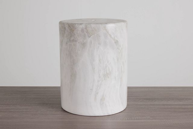 Lima Beige Accent Stool