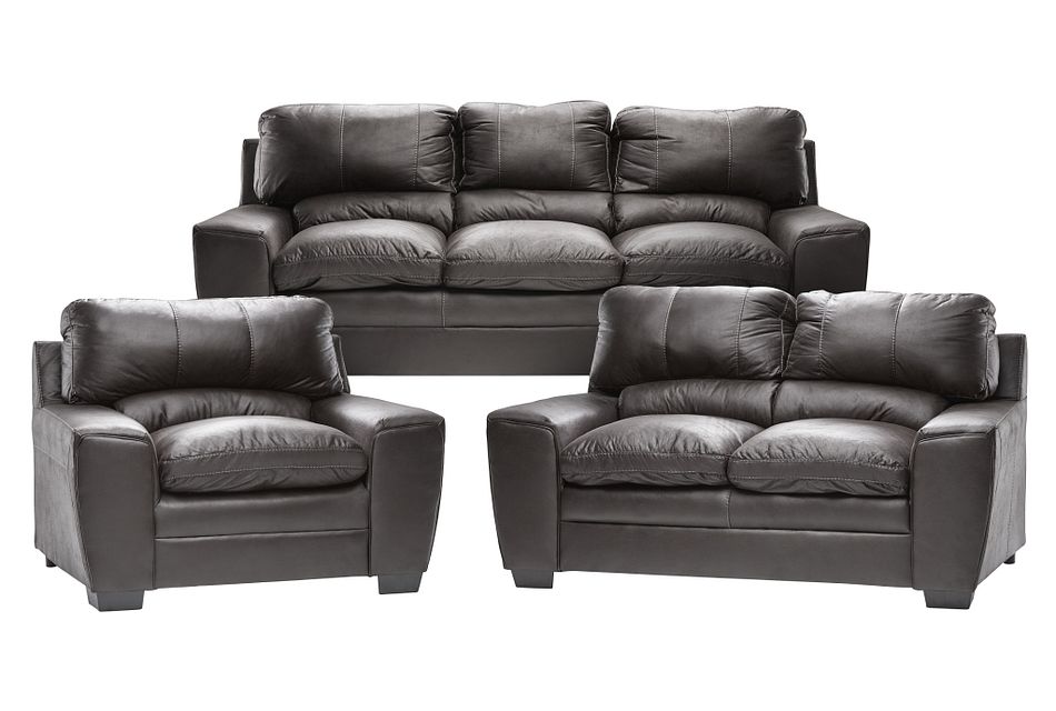 Verona Dark Gray Micro Living Room Living Room Living Room