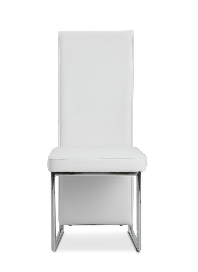 Paris White Upholstered Side Chair