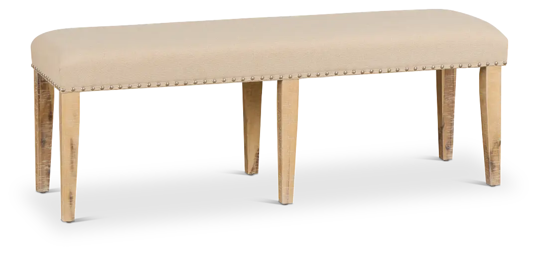 Joplin Light Tone Upholstered Dining Bench Joplin Light Tone Upholstered Dining Bench