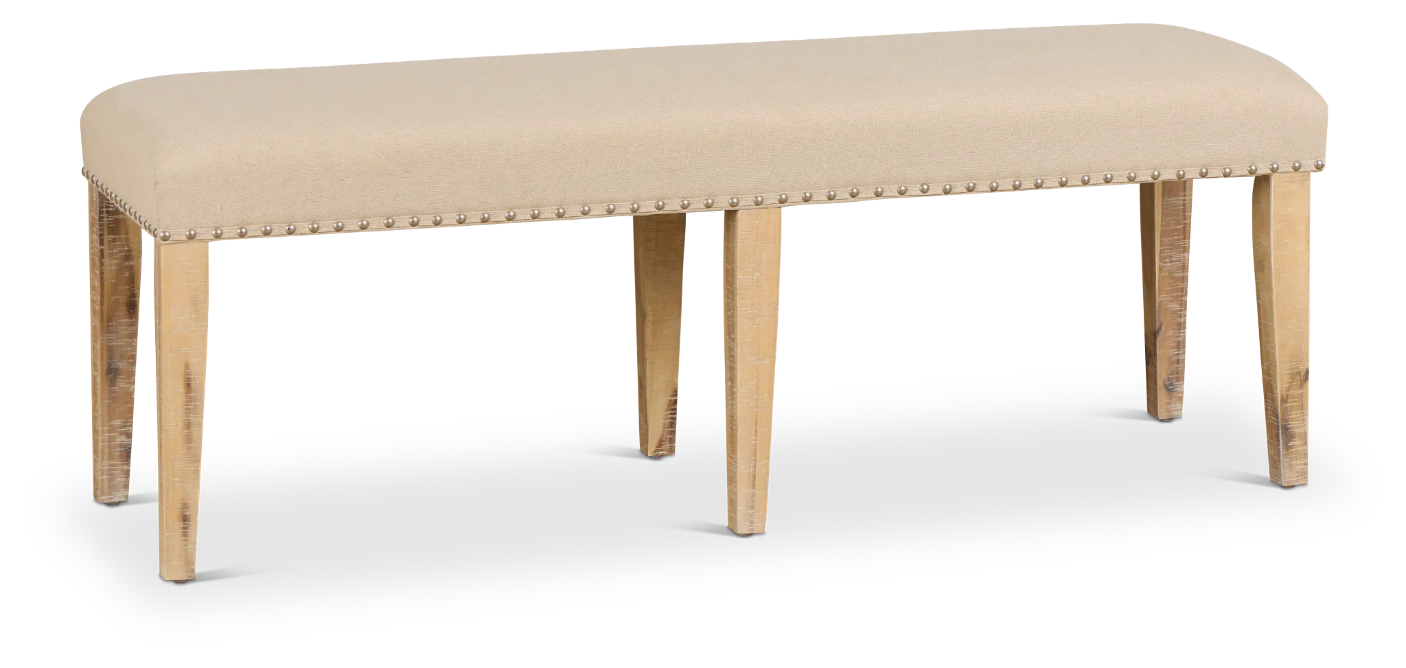 Joplin Light Tone Upholstered Dining Bench