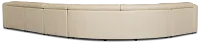 Jace Ivory Lthr/vinyl Small Right Chaise Power Reclining Sectional