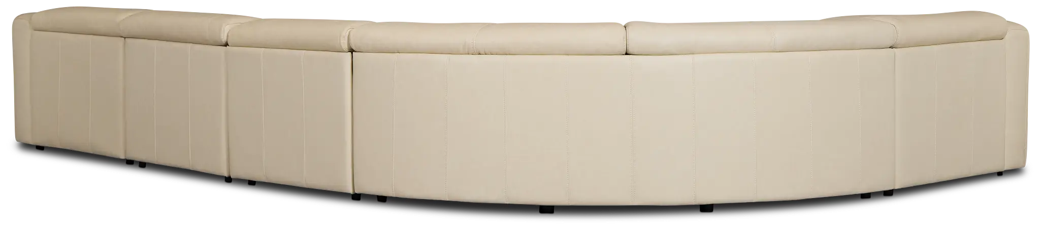 Jace Ivory Lthr/vinyl Small Right Chaise Power Reclining Sectional Jace Ivory Lthr/vinyl Small Right Chaise Power Reclining Sectional