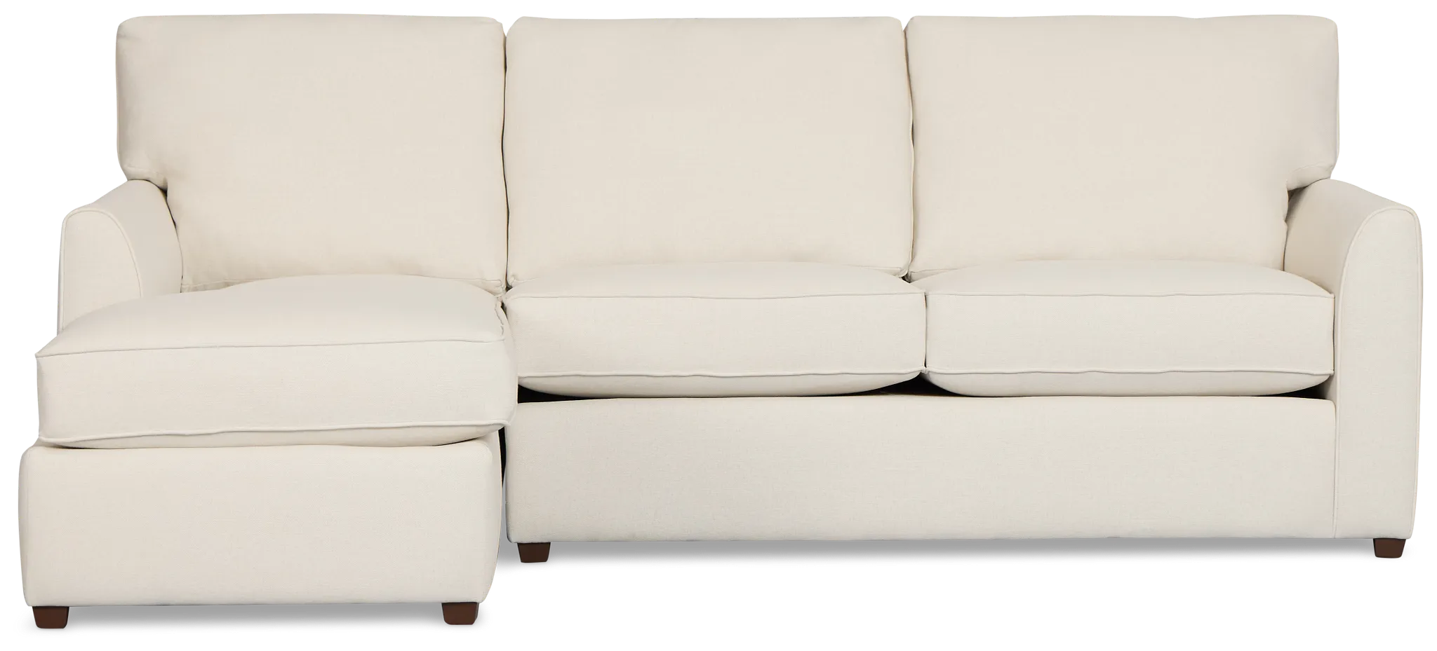 Tate Light Beige Fabric Left Chaise Sectional
