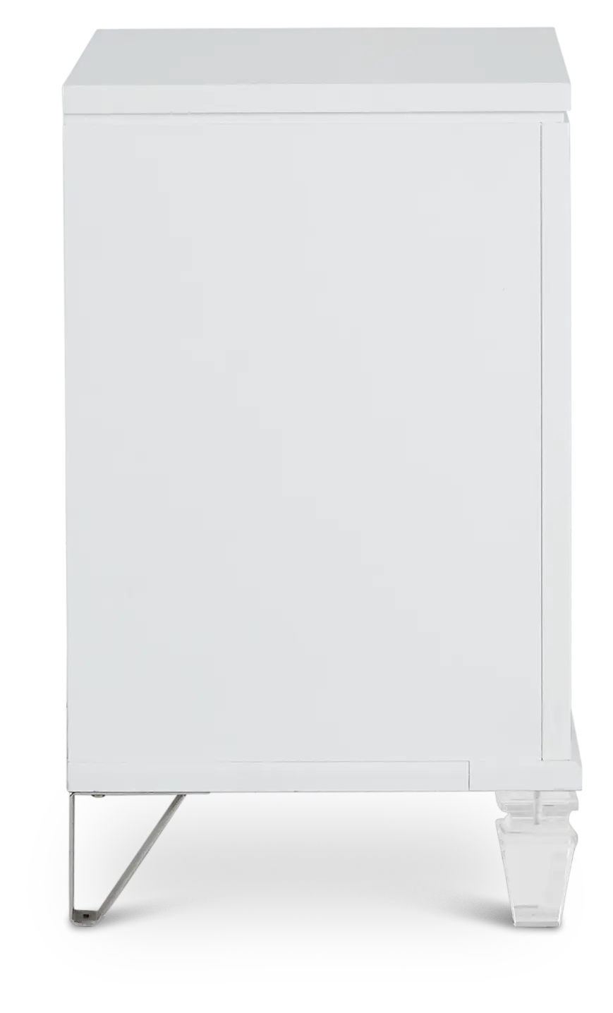 Vegas White Nightstand Vegas White Nightstand