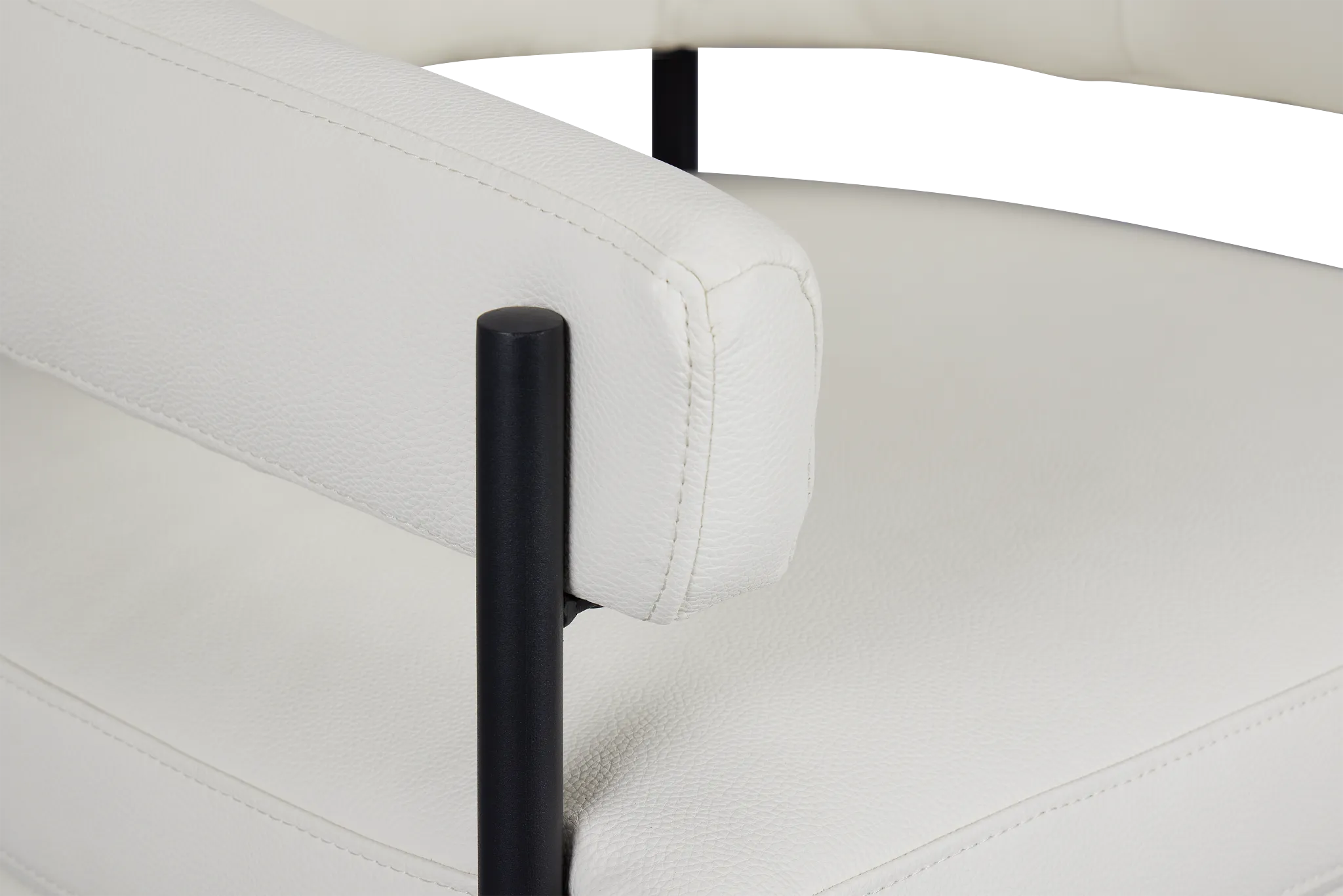 Sebby White Micro Accent Chair