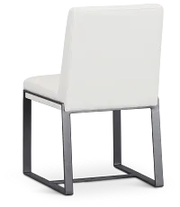 Harlem White Upholstered Side Chair