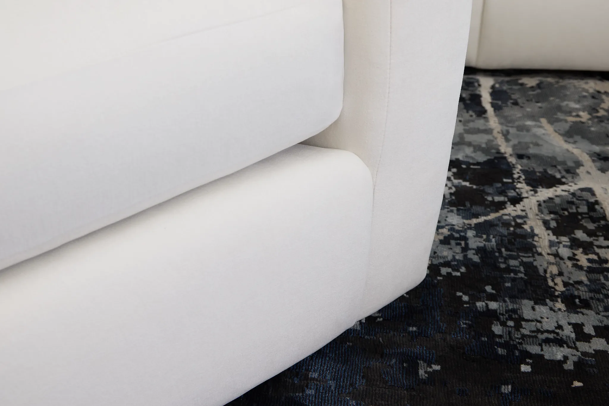 Citymod White Fabric Swivel Chair
