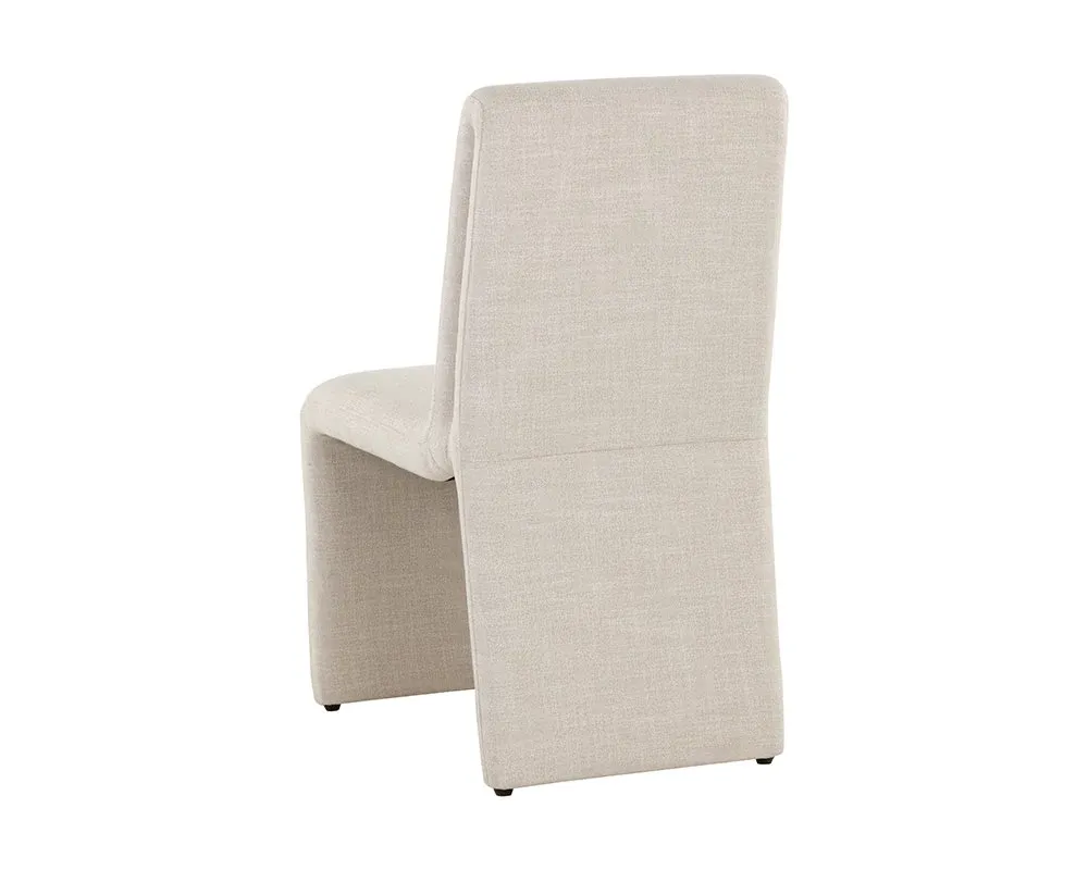 Heron Light Beige Fabric Upholstered Side Chair