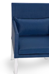 Lisbon Navy Cushioned Chair