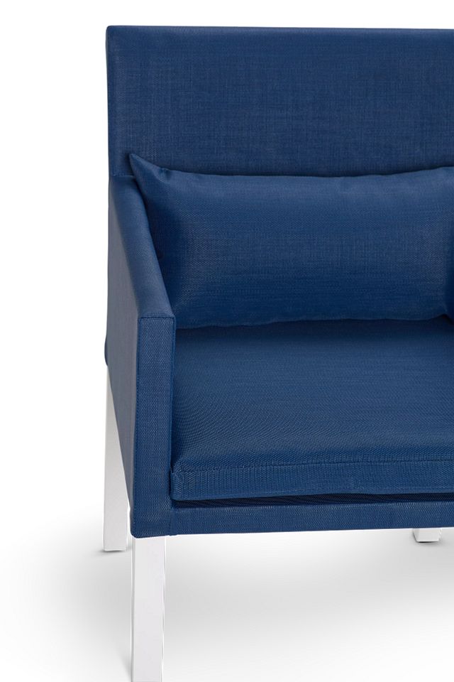 Lisbon Navy Cushioned Chair