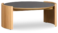 Nomad Light Tone Ceramic Round Coffee Table