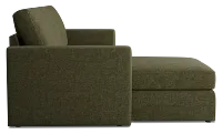 Citymod Green Fabric Small Left Chaise Sectional