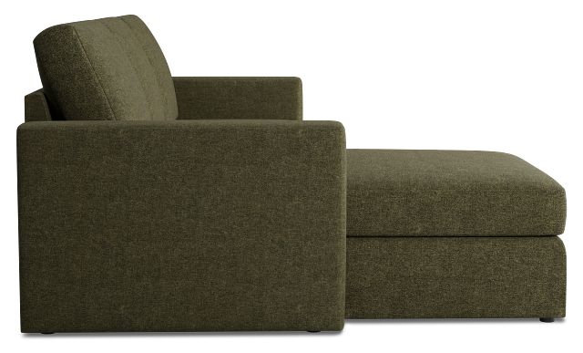 Citymod Green Fabric Small Left Chaise Sectional