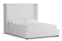 Captiva Sutton White 60" Upholstered Shelter Bed
