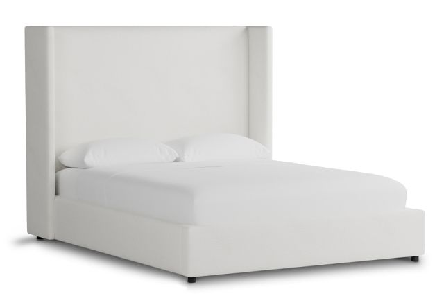 Captiva Sutton White 60" Upholstered Shelter Bed
