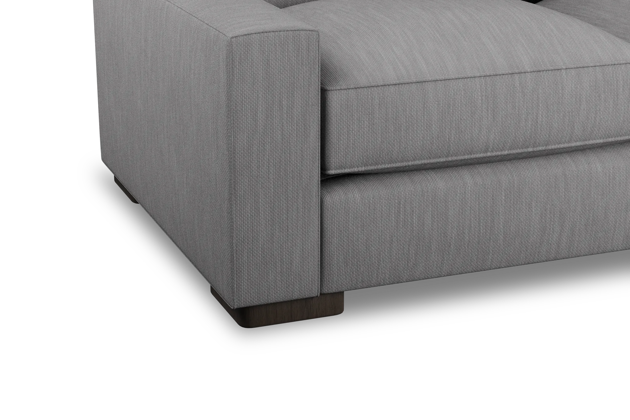 Edgewater Revenue Gray Large Two-arm Sectional