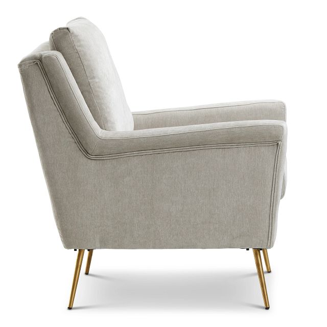 Cambridge Light Gray Velvet Accent Chair (3)