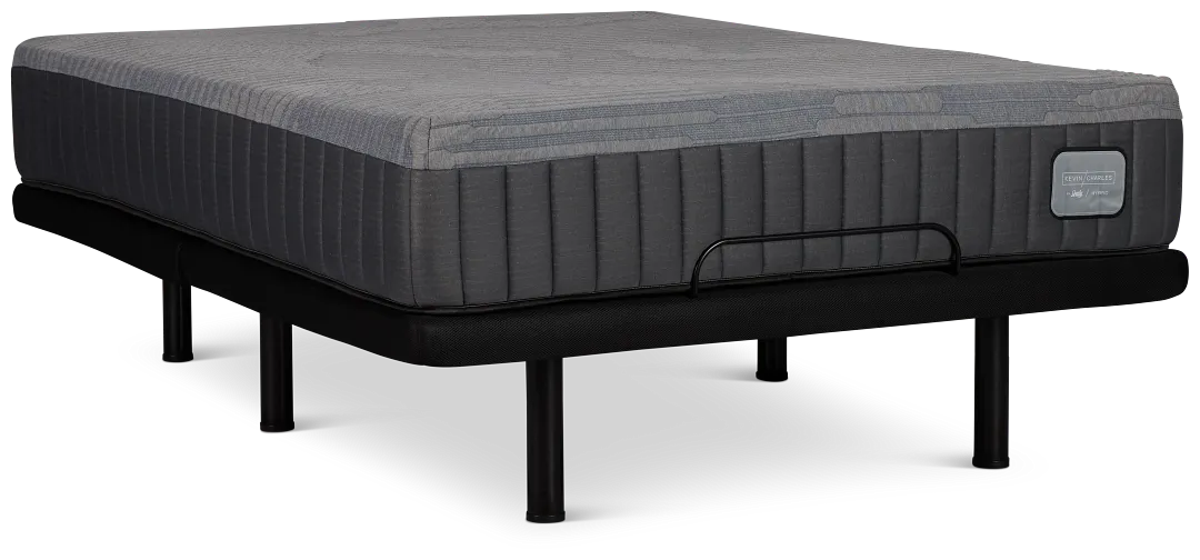 Kevin Charles By Sealy Hybrid Medium Plus Adjustable Mattress Set
