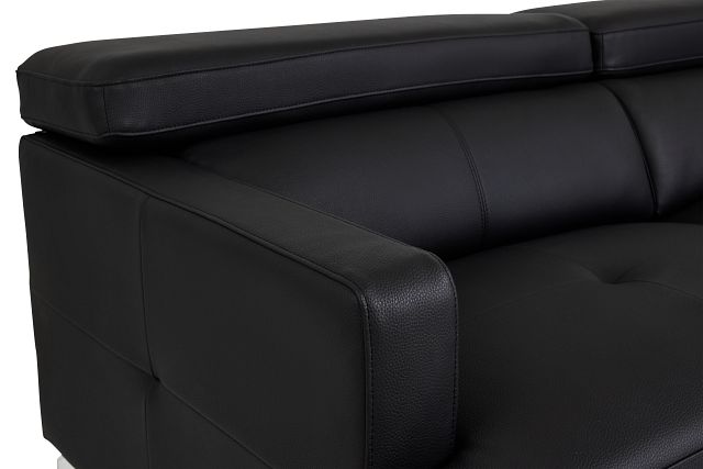 Marquez Black Micro Sofa