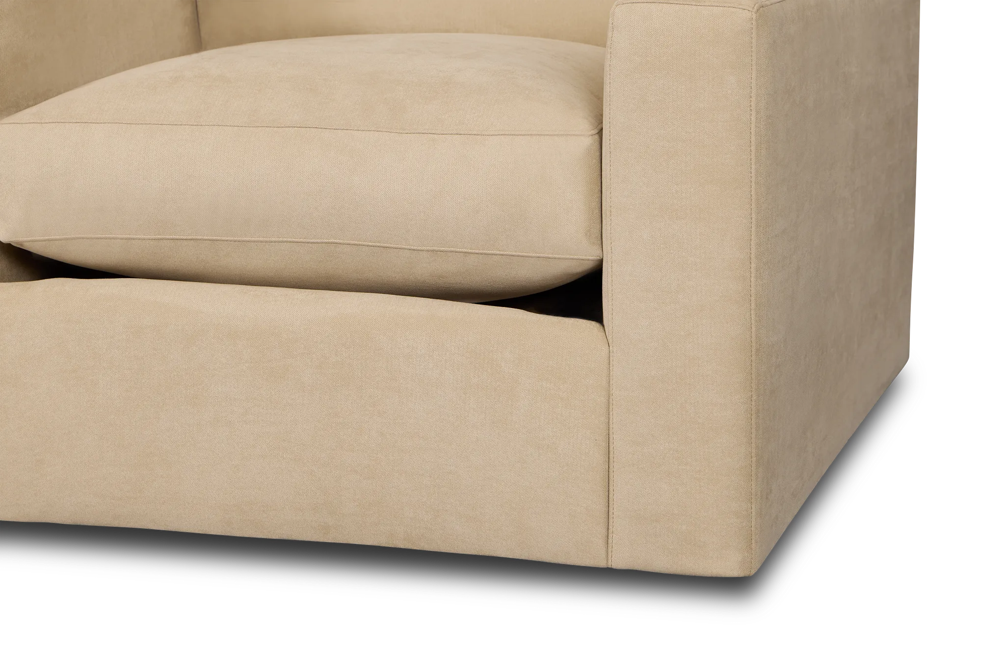 Hudson Beige Fabric Chair