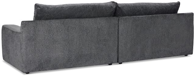 Stella Dark Gray Fabric Small Left Chaise Sectional