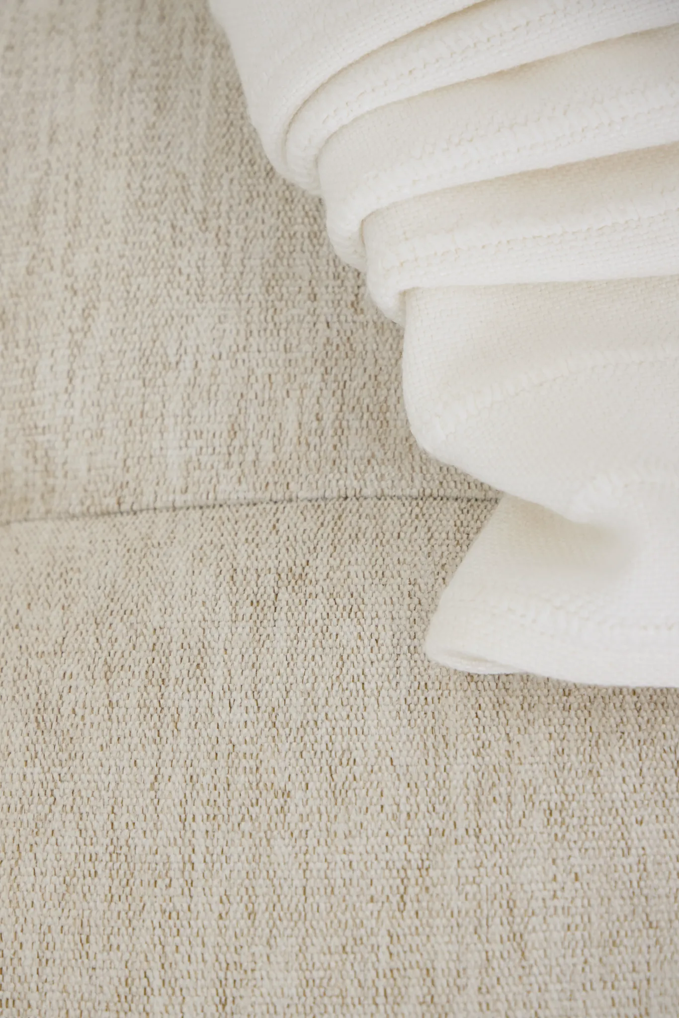 Maisie Light Beige Fabric Medium Right Chaise Sectional