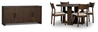 Rochester Dark Tone Round Dining Room
