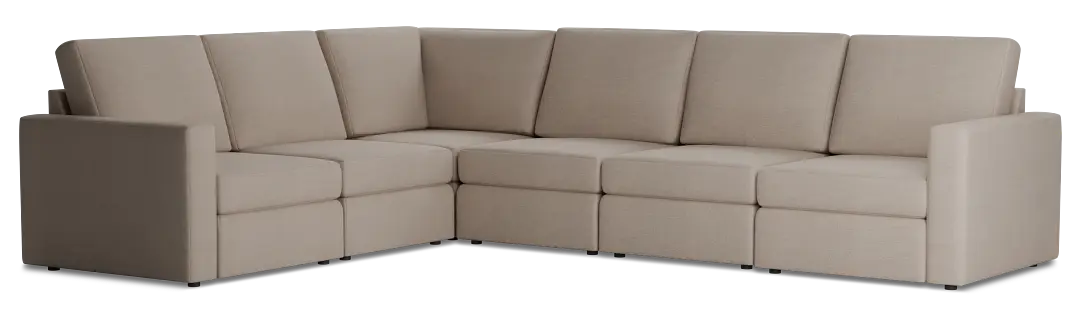 Citymod Beige Fabric Medium Two-arm Sectional Citymod Beige Fabric Medium Two-arm Sectional