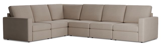 Citymod Beige Fabric Medium Two-arm Sectional