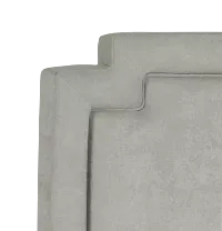 Whitney Taupe Uph Platform Bed