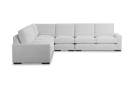 Edgewater Suave White Large Two-arm Sectional