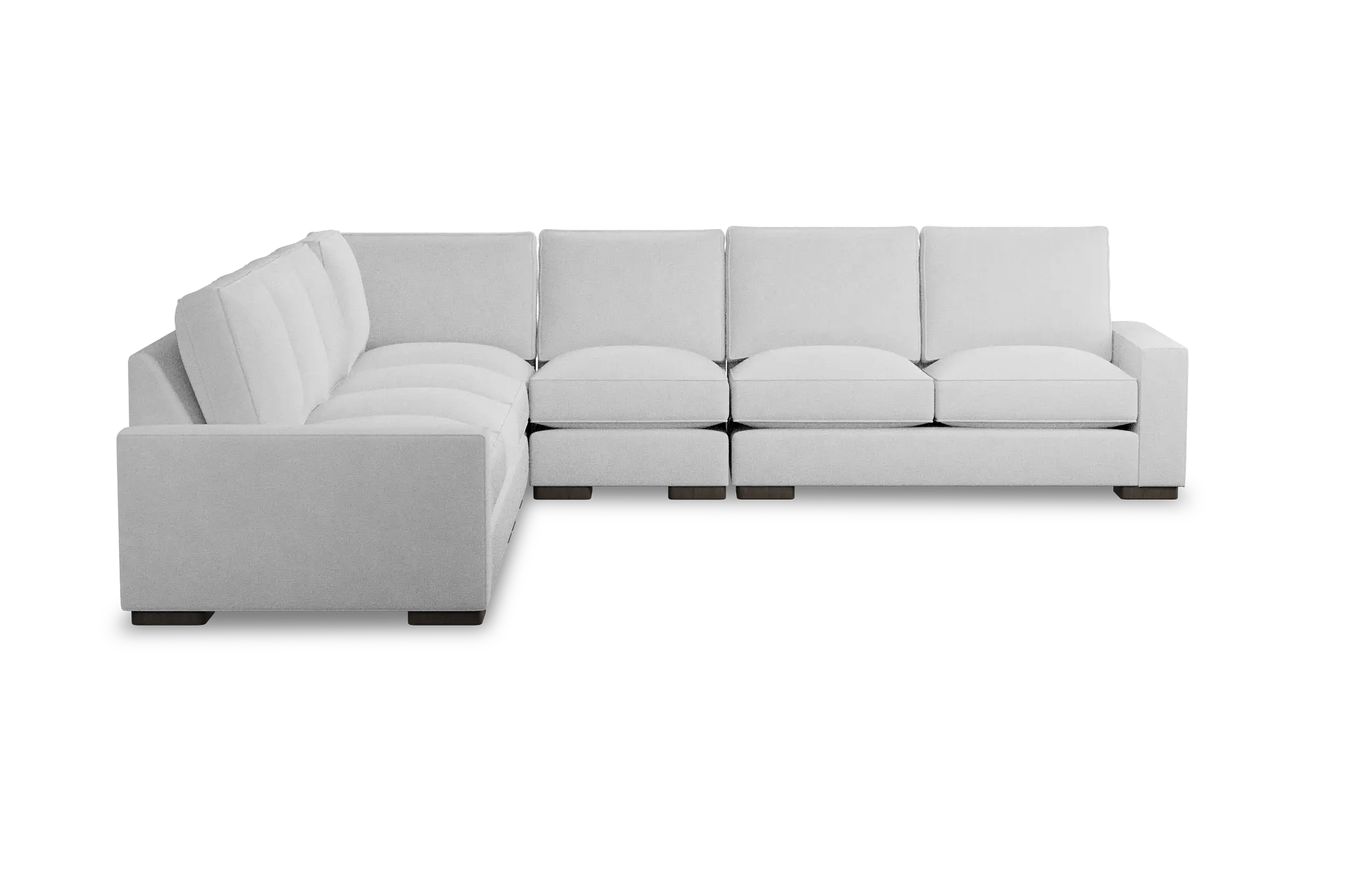 Edgewater Suave White Large Two-arm Sectional Edgewater Suave White Large Two-arm Sectional