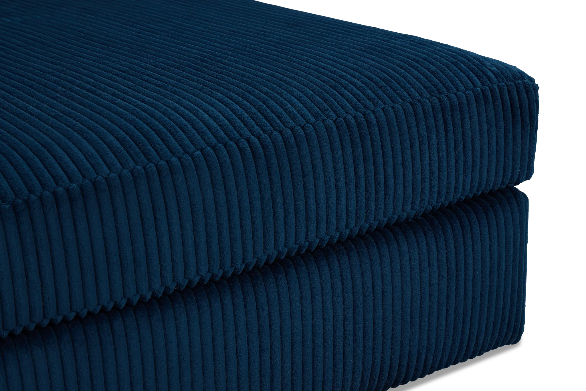 Charlie Dark Blue Fabric Cocktail Ottoman