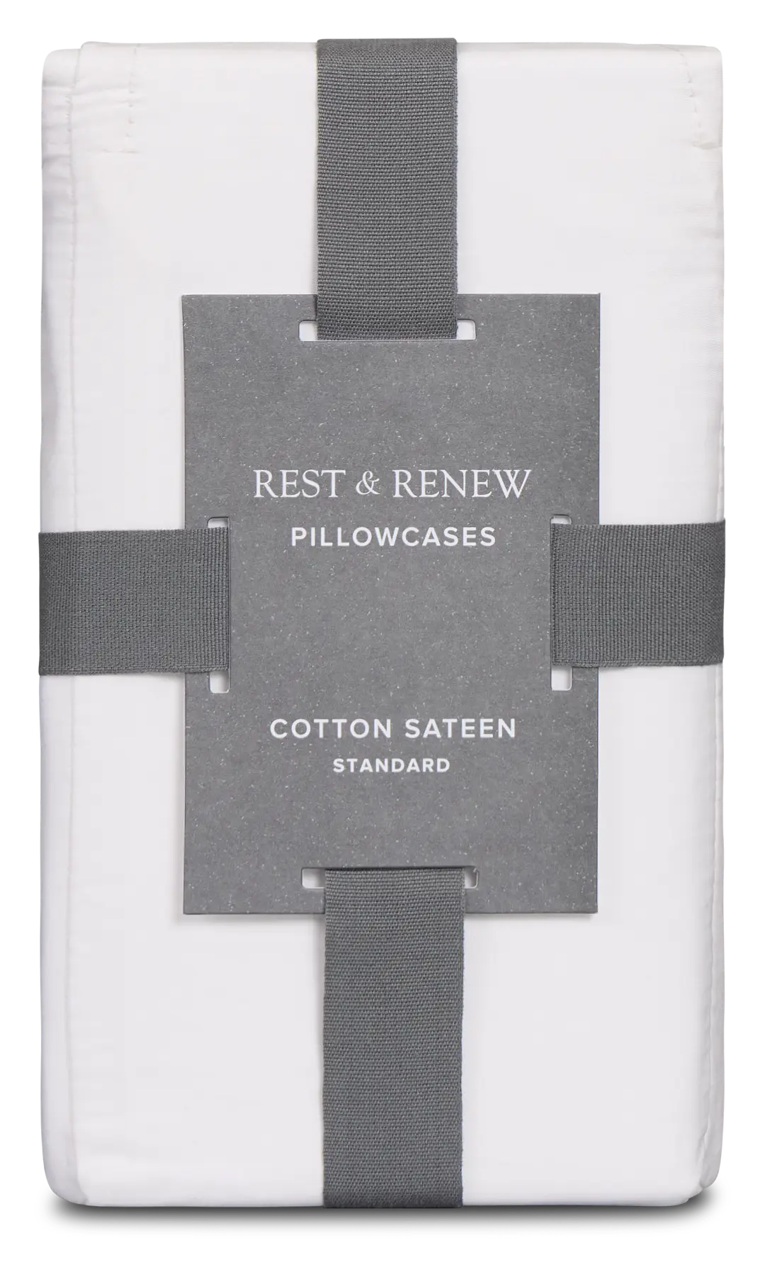 Rest & Renew Cotton Sateen White 300 Thread Set Of 2 Pillowcases Rest & Renew Cotton Sateen White 300 Thread Set Of 2 Pillowcases